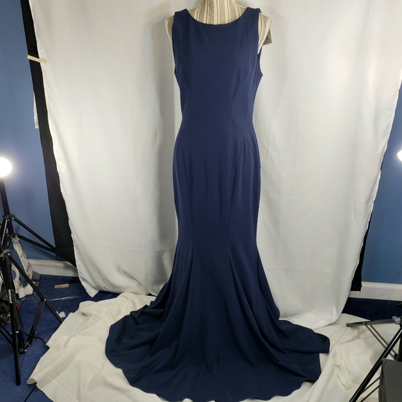 ZAC Zac Posen Dresses & Skirts - Zac Posen Gorgeous Navy Gown NWT Size 12